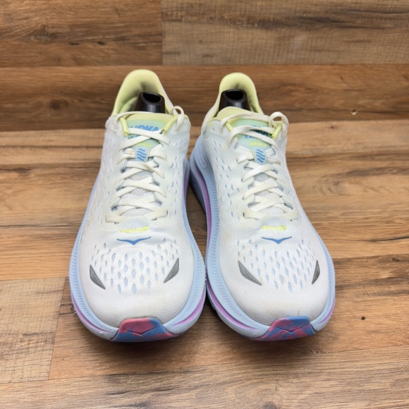 HOKA Womens size 10.5 Kawana Mesh Athletic Running Sneakers White Pink - Picture 7 of 8